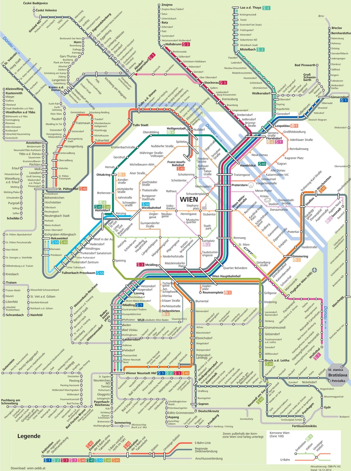 火车站在维也纳奥地利地图