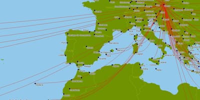 奥地利航空公司地图