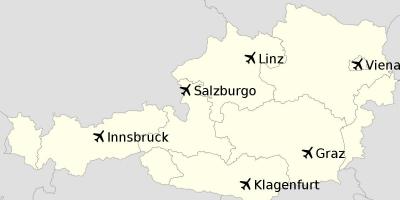 机场在奥地利地图